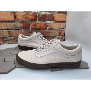 Vans Old Skool Hairy Suede Marshmallow Men Sz 13 Sneaker Rare Cream Gum Knu‎